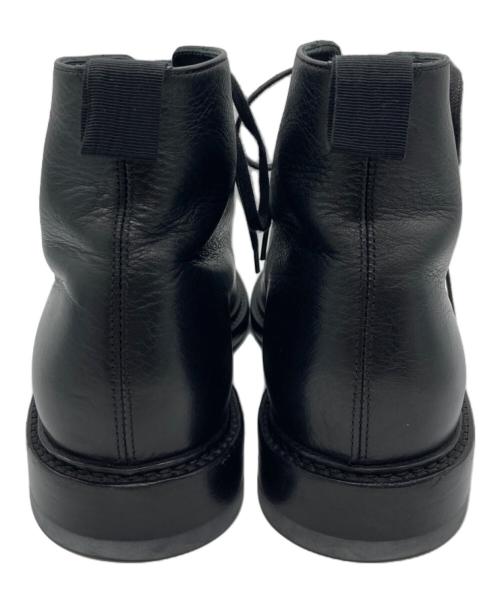 Saint Laurent Paris（サンローランパリ）Saint Laurent Paris (サンローランパリ) レースアップレザーショートブーツ ブラック サイズ:35の古着・服飾アイテム
