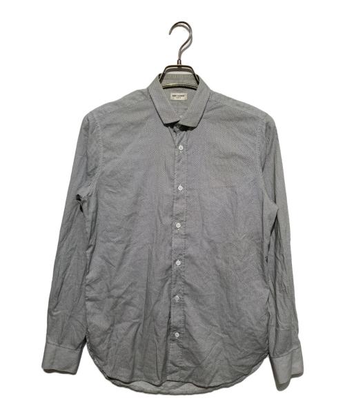 Saint Laurent Paris（サンローランパリ）Saint Laurent Paris (サンローランパリ) ドット柄ドレスシャツ ホワイト サイズ:37-14 1/2の古着・服飾アイテム