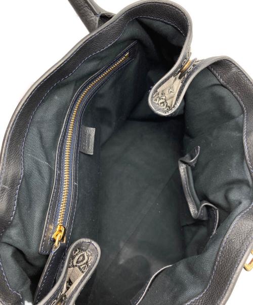 CELINE（セリーヌ）CELINE (セリーヌ) マカダム柄キャンバストートバッグ グレー×ネイビーの古着・服飾アイテム