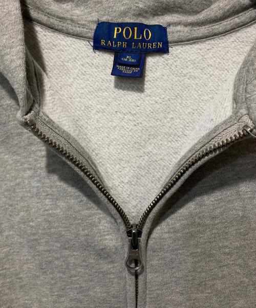 POLO RALPH LAUREN（ポロ・ラルフローレン）POLO RALPH LAUREN (ポロ・ラルフローレン) ジップパーカー グレー サイズ:XLの古着・服飾アイテム