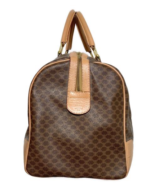 CELINE（セリーヌ）CELINE (セリーヌ) マカダム柄ボストンバッグ ブラウンの古着・服飾アイテム