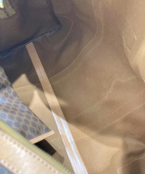 CELINE（セリーヌ）CELINE (セリーヌ) マカダム柄ボストンバッグ ブラウンの古着・服飾アイテム