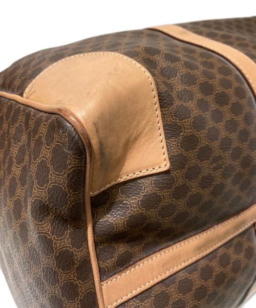 CELINE（セリーヌ）CELINE (セリーヌ) マカダム柄ボストンバッグ ブラウンの古着・服飾アイテム