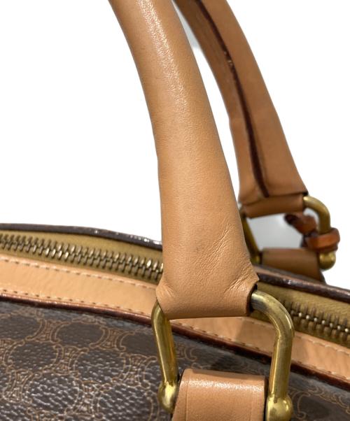 CELINE（セリーヌ）CELINE (セリーヌ) マカダム柄ボストンバッグ ブラウンの古着・服飾アイテム