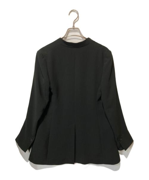 theory（セオリー）theory (セオリー) DOUBLE.WEFT ノーカラージャケット ブラック サイズ:36の古着・服飾アイテム