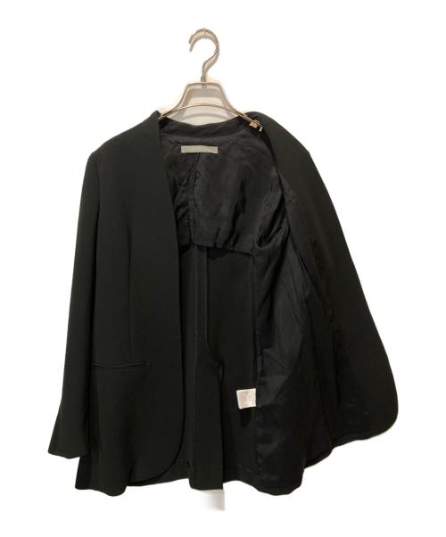 theory（セオリー）theory (セオリー) DOUBLE.WEFT ノーカラージャケット ブラック サイズ:36の古着・服飾アイテム