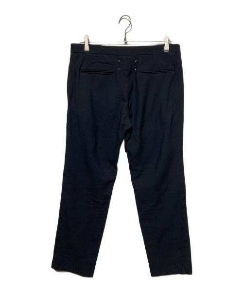 Maison Margiela 14（メゾンマルジェラ 14）Maison Margiela 14 (メゾンマルジェラ 14) ウール混イージースラックス ブラック サイズ:48の古着・服飾アイテム