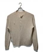 L'appartementアパルトモン）の古着「Cashmere Thermal Knitカシミヤ サーマル ニット」｜ベージュ