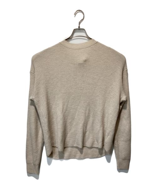 L'appartement（アパルトモン）L'Appartement (アパルトモン) Cashmere Thermal Knitカシミヤ サーマル ニット ベージュ サイズ:ＦＲＥＥの古着・服飾アイテム