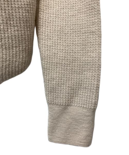 L'appartement（アパルトモン）L'Appartement (アパルトモン) Cashmere Thermal Knitカシミヤ サーマル ニット ベージュ サイズ:ＦＲＥＥの古着・服飾アイテム