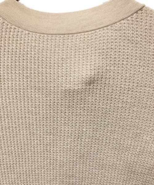 L'appartement（アパルトモン）L'Appartement (アパルトモン) Cashmere Thermal Knitカシミヤ サーマル ニット ベージュ サイズ:ＦＲＥＥの古着・服飾アイテム