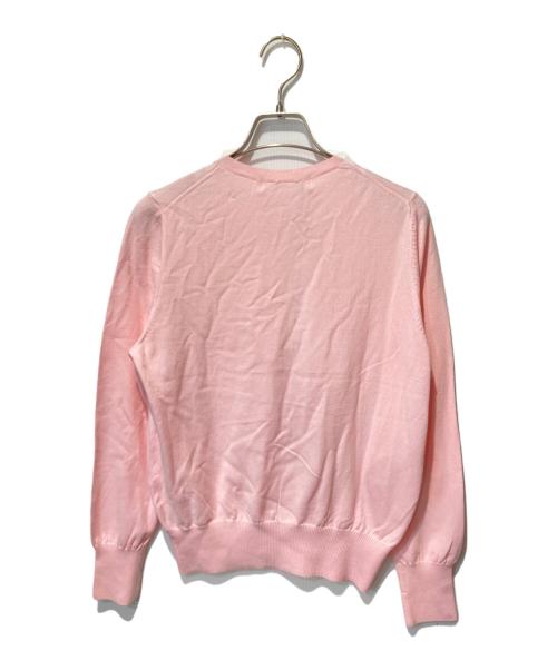 LOUNIE（ルーニー）LOUNIE (ルーニー) 丸首レーヨン混カーディガン ピンク サイズ:freeの古着・服飾アイテム