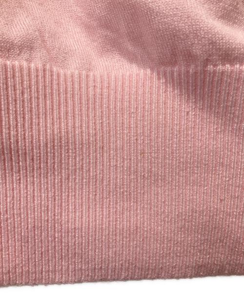 LOUNIE（ルーニー）LOUNIE (ルーニー) 丸首レーヨン混カーディガン ピンク サイズ:freeの古着・服飾アイテム