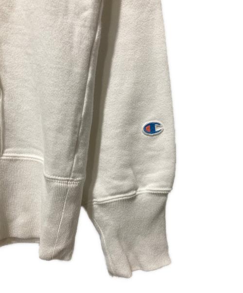 Champion（チャンピオン）Champion (チャンピオン) 後付けプルオーバーパーカー ホワイト サイズ:Lの古着・服飾アイテム