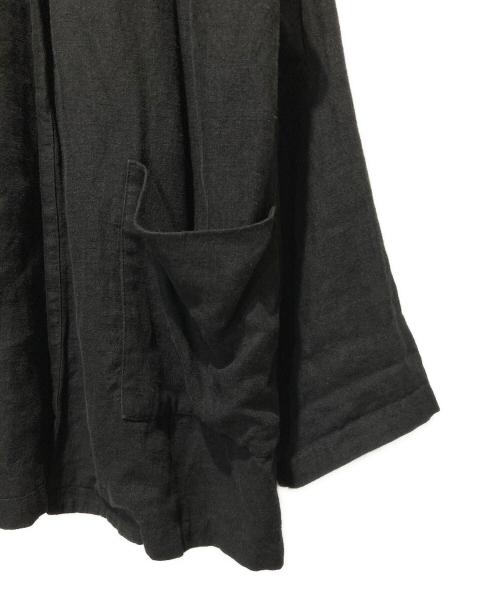confect（コンフェクト）CONFECT (コンフェクト) 起毛リネンキャンバステーラードジャケット ブラック サイズ:FREEの古着・服飾アイテム