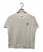 AMI Alexandre Mattiussiアミアレクサンドルマテュッシ）の古着「ロゴ刺繍Tシャツ」｜ホワイト