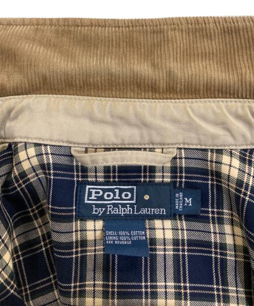 POLO RALPH LAUREN（ポロ・ラルフローレン）POLO RALPH LAUREN (ポロ・ラルフローレン) チンスト付襟コーデュロイスイングトップ ベージュ サイズ:Mの古着・服飾アイテム