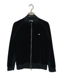 LACOSTE（ラコステ）の古着「ベロアトラックジャケット」｜ブラック
