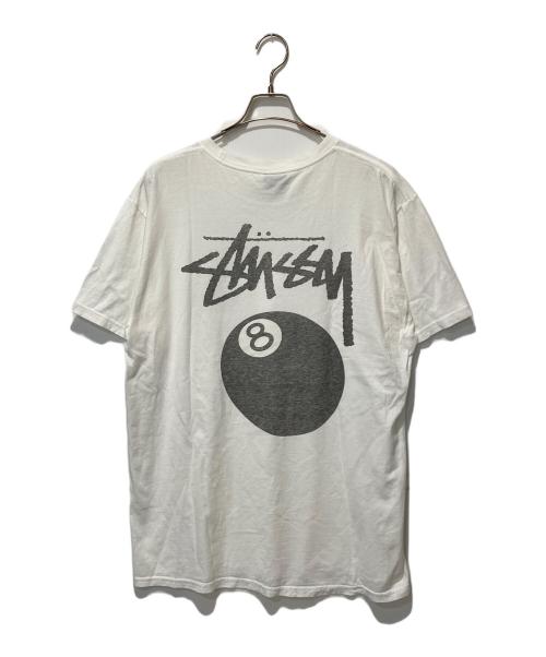 stussy（ステューシー）stussy (ステューシー) 8 BALL TEE ホワイト サイズ:Lの古着・服飾アイテム