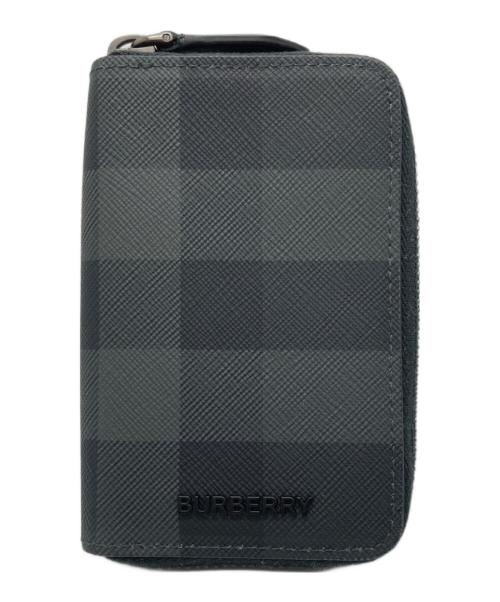 BURBERRY（バーバリー）BURBERRY (バーバリー) コインケース ブラック×グレーの古着・服飾アイテム