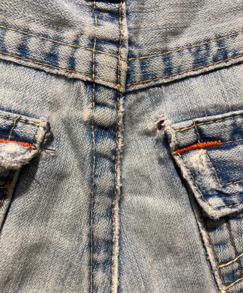 TRUE RELIGION（トゥルー レリジョン）TRUE RELIGION (トゥルー レリジョン) JOEY ダメージフレアデニムパンツ インディゴ サイズ:不明の古着・服飾アイテム