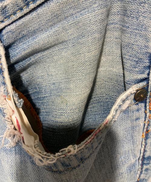 TRUE RELIGION（トゥルー レリジョン）TRUE RELIGION (トゥルー レリジョン) JOEY ダメージフレアデニムパンツ インディゴ サイズ:不明の古着・服飾アイテム