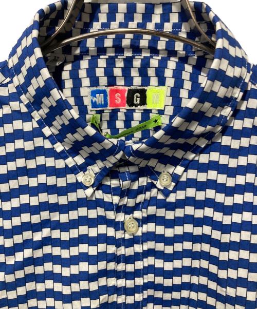 MSGM（エムエスジーエム）MSGM (エムエスジーエム) 総柄シャツ ブルー サイズ:不明 未使用品の古着・服飾アイテム