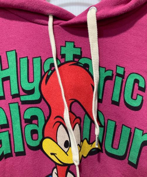 Hysteric Glamour（ヒステリックグラマー）Hysteric Glamour (ヒステリックグラマー) ウッドペッカープリントパーカー ピンク サイズ:Mの古着・服飾アイテム