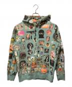 SUPREMEシュプリーム）の古着「17SS Thrills Hooded Sweatshirt17SS スリルズ フーデッド スウェットシャツ」｜グリーン