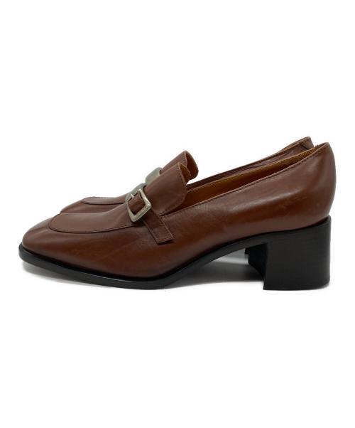 RALPH LAUREN（ラルフローレン）RALPH LAUREN (ラルフローレン) ローメタルバックルファー ブラウン サイズ:SIZE 7 2/1の古着・服飾アイテム