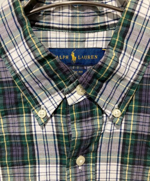 POLO RALPH LAUREN（ポロ・ラルフローレン）POLO RALPH LAUREN (ポロ・ラルフローレン) 半袖チェックシャツ グリーン サイズ:Mの古着・服飾アイテム