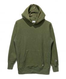 Champion REVERSE WEAVE×RHC Ron Herman（チャンピオン リバース ウィーブ×アールエイチシー ロンハーマン）の古着「リバースウィーブパーカー」｜グリーン
