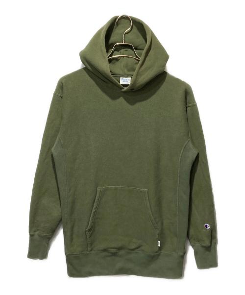 Champion REVERSE WEAVE（チャンピオン リバース ウィーブ）Champion REVERSE WEAVE (チャンピオン リバース ウィーブ) RHC Ron Herman (アールエイチシー ロンハーマン) リバースウィーブパーカー グリーン サイズ:Mの古着・服飾アイテム