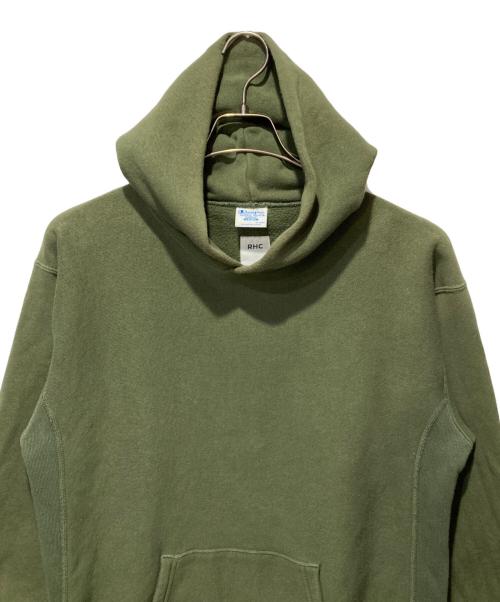 Champion REVERSE WEAVE（チャンピオン リバース ウィーブ）Champion REVERSE WEAVE (チャンピオン リバース ウィーブ) RHC Ron Herman (アールエイチシー ロンハーマン) リバースウィーブパーカー グリーン サイズ:Mの古着・服飾アイテム