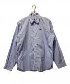 maison kitsuneメゾンキツネ）の古着「ワンポイントロゴシャツ」｜ブルー
