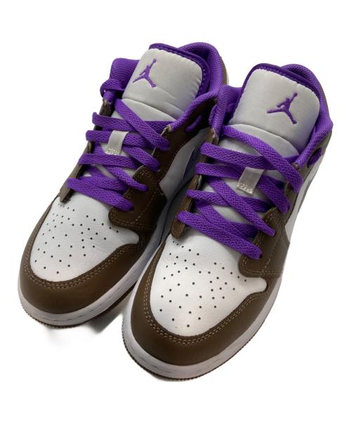 NIKE（ナイキ）NIKE (ナイキ) Air Jordan 1 Lowエアー・ジョーダン・ワン・ロー ブラウン×パープル サイズ:23.5cmの古着・服飾アイテム