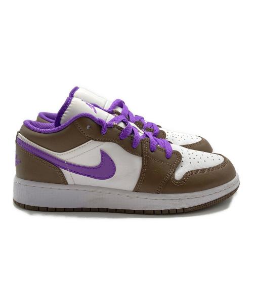 NIKE（ナイキ）NIKE (ナイキ) Air Jordan 1 Lowエアー・ジョーダン・ワン・ロー ブラウン×パープル サイズ:23.5cmの古着・服飾アイテム