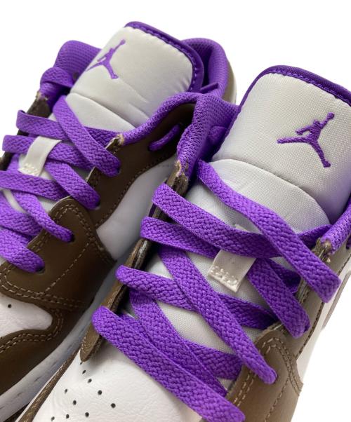 NIKE（ナイキ）NIKE (ナイキ) Air Jordan 1 Lowエアー・ジョーダン・ワン・ロー ブラウン×パープル サイズ:23.5cmの古着・服飾アイテム