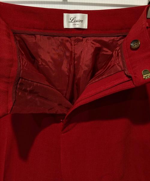 L'appartement（アパルトモン）L'Appartement (アパルトモン) Lisière (リジェール) Cigarette Pantsシガレットパンツ レッド サイズ:36 未使用品の古着・服飾アイテム