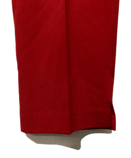 L'appartement（アパルトモン）L'Appartement (アパルトモン) Lisière (リジェール) Cigarette Pantsシガレットパンツ レッド サイズ:36 未使用品の古着・服飾アイテム