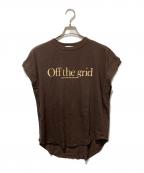 L'appartement×Americanaアパルトモン×アメリカーナ）の古着「オフザガードTシャツ」｜ブラウン
