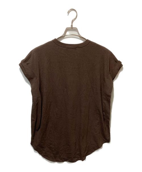L'appartement（アパルトモン）L'appartement (アパルトモン) Americana (アメリカーナ) オフザガードTシャツ ブラウン サイズ:999 未使用品の古着・服飾アイテム