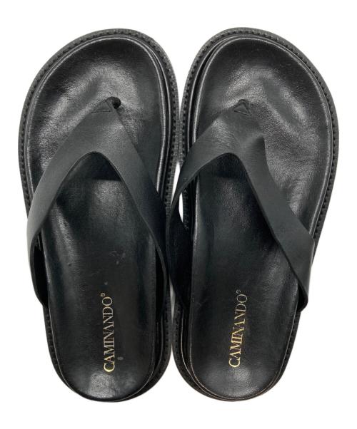 Caminando（カミナンド）Caminando (カミナンド) サンダル ブラック サイズ:SIZE 6の古着・服飾アイテム