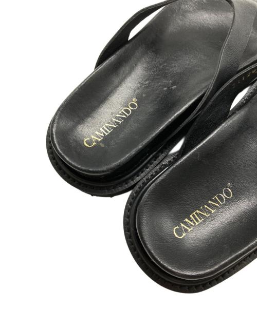 Caminando（カミナンド）Caminando (カミナンド) サンダル ブラック サイズ:SIZE 6の古着・服飾アイテム