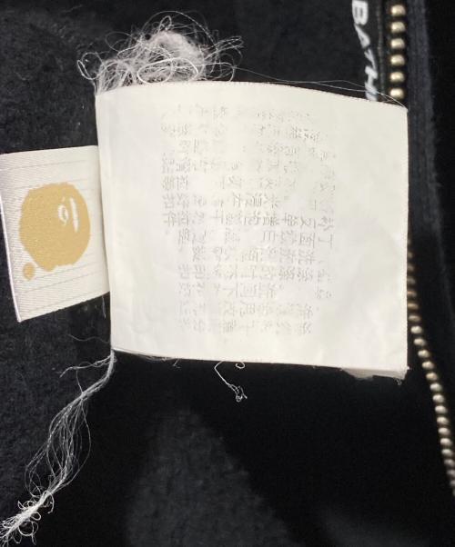 A BATHING APE（アベイシングエイプ）A BATHING APE (アベイシングエイプ) SHARK FULL ZIP DOUBLE HOODIEシャーク フルジップ ダブル フーディ ブラック×レッド サイズ:ｌの古着・服飾アイテム