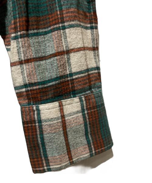 golden key（ゴールデンキー）golden key (ゴールデンキー) 70’～ チェック柄コットンシャツ グリーン サイズ:Ⅼの古着・服飾アイテム