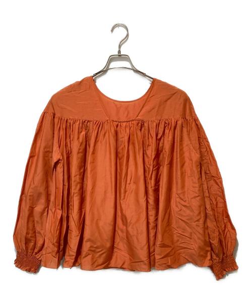Demi-Luxe Beams（デミルクス ビームス）Demi-Luxe Beams (デミルクス ビームス) コットンシルク2WAYブラウス オレンジ サイズ:FREE 未使用品の古着・服飾アイテム