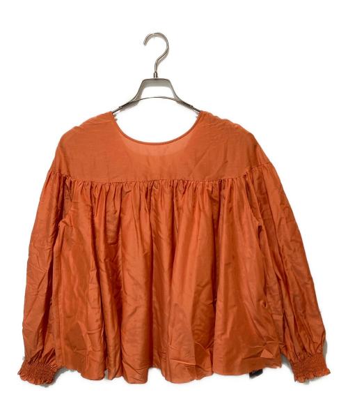 Demi-Luxe Beams（デミルクス ビームス）Demi-Luxe Beams (デミルクス ビームス) コットンシルク2WAYブラウス オレンジ サイズ:FREE 未使用品の古着・服飾アイテム