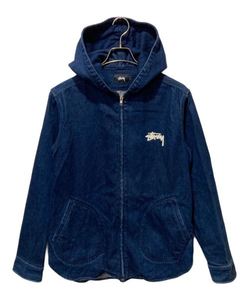 stussy（ステューシー）stussy (ステューシー) フーデットデニムジャケット インディゴ サイズ:Lの古着・服飾アイテム