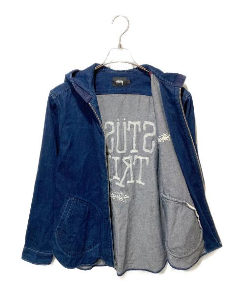 stussy（ステューシー）stussy (ステューシー) フーデットデニムジャケット インディゴ サイズ:Lの古着・服飾アイテム